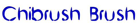 Chibrush Brush font